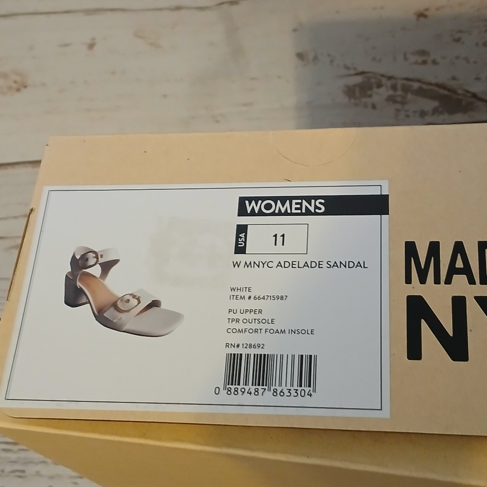 Madden NYC Women's Adelade Sandals White Size 11 - Picture 8 of 11